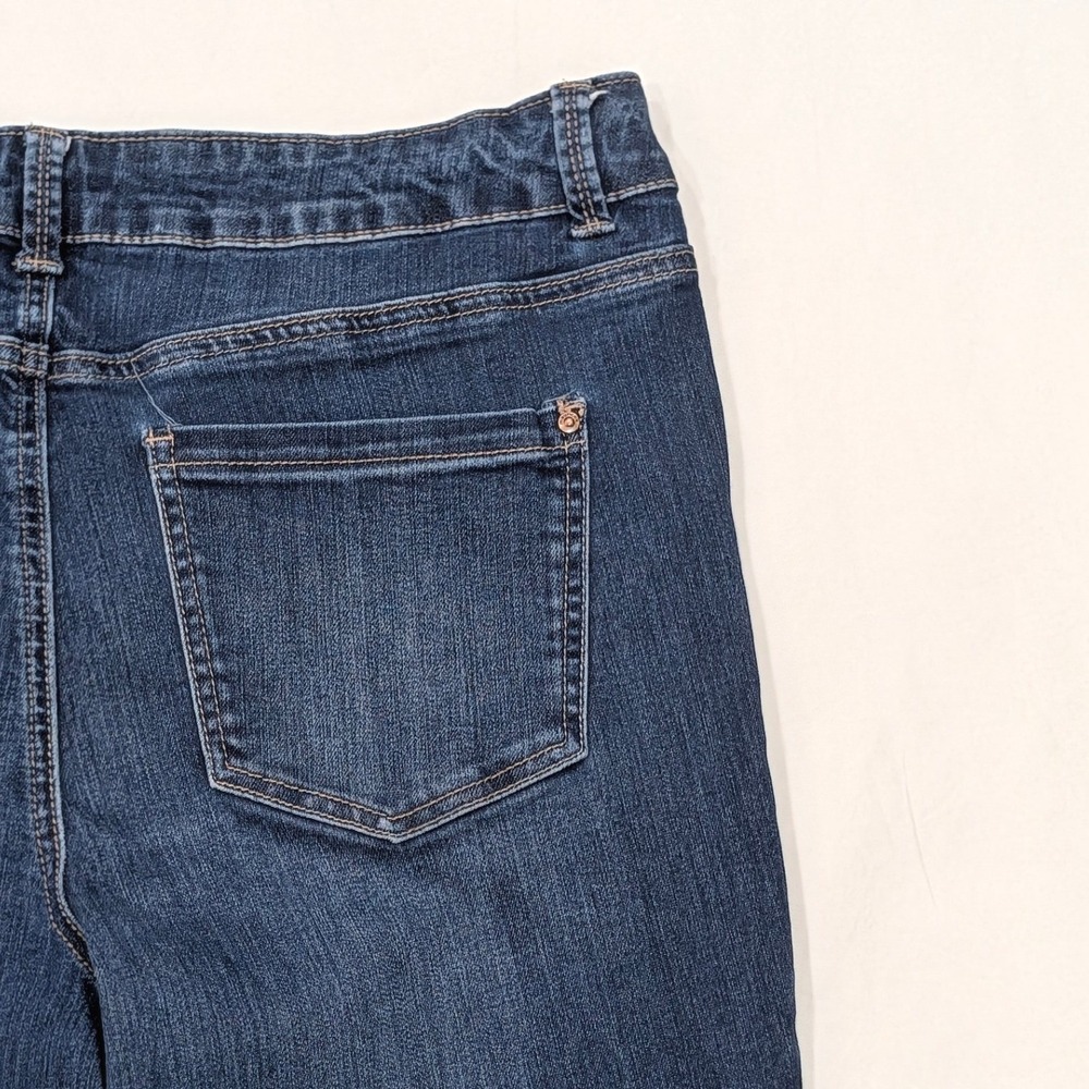 Maurices Everflex High-Rise Skinny Jeans Blue Dark Wash 14 Short